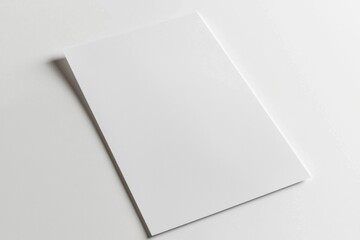 Blank A4 Paper Mockup on Isolated Background created with Generative AI