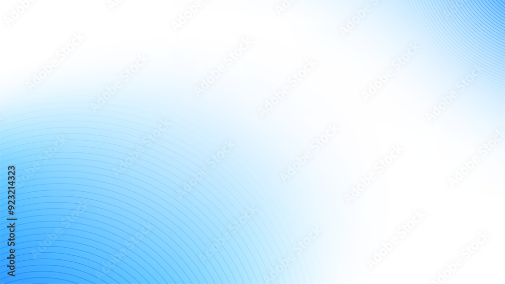 Wall mural soft abstract background featuring light blue gradient waves with delicate lines, creating a serene 
