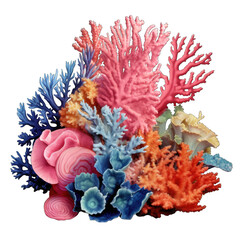 watercolor coral png background