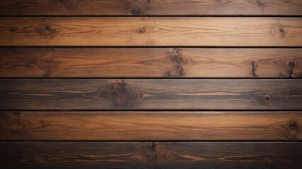 Rustic dark brown wooden planks texture background.