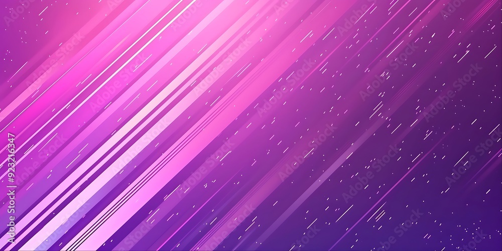 Wall mural abstract purple and pink background with diagonal lines and white dots.