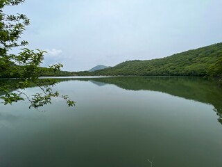 しっとりした山と沼の風景@赤城山大沼_群馬