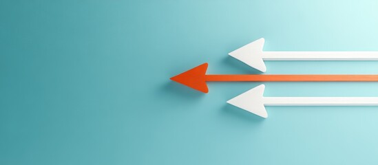 Fototapeta premium Conceptual Business Idea or Success Path in Minimalist Style with Copy Space