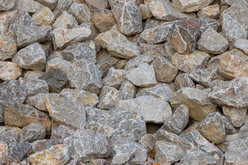 Construction rubble, close-up. Larger stones. Backgrounds and textures.