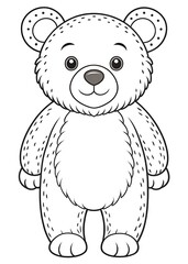 Obraz premium Creative Bear Coloring Pages for All Ages: Perfect for Relaxation. Cute. Bear. Coloring. Pages. Relaxation
