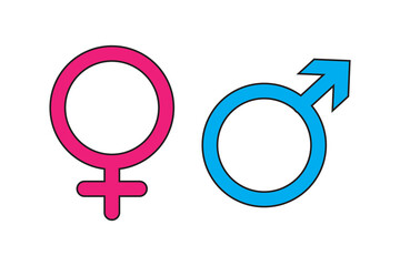 gender symbol of human, gender equality in society