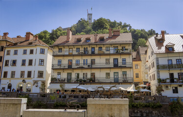 view of the old town, Ljubljana, Slovenia, Europe, June 2024