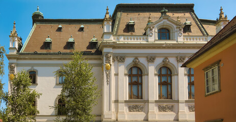 old house in the city, Ljubljana, Slovenia, Europe, June 2024