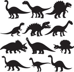 set of dinosaurs