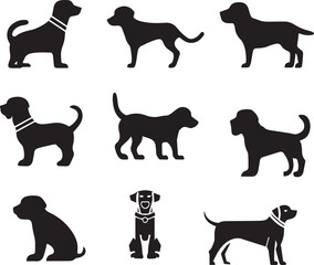 dog silhouettes collection