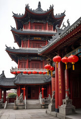 Obraz premium chinese temple architecture