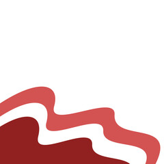 Indonesian Flag Wavy Corner