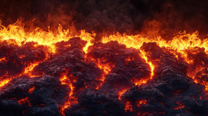 Obraz premium Lava texture fire background for graphic design.