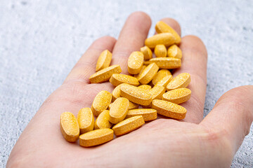 Variety of medicines and drugs.Medicine and healthcare concept.