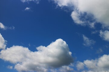 white cloud with blue sky background