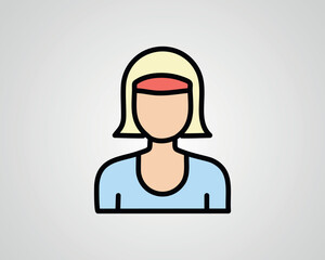Female Rapper Icon Vector | Bold Hip-Hop Artist Character Design