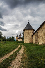 Fototapeta premium Sucevita Monastery - Europe, Romania, Suchav region, Sucevita, 2024 year