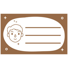 back to school Identity Label Name Tag