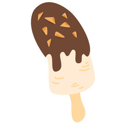 Frozen Chocolate Banana Pops illustration