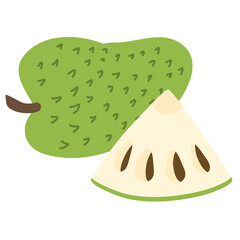 Atemoia exotic fruit, sweet and tasty