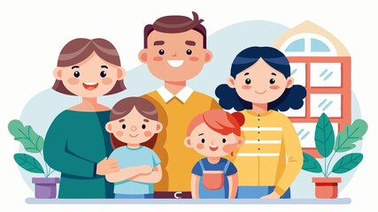 The simple joys of family life captured in a single moment. This image focuses on the everyday happiness and contentment found within the home.