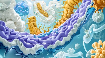 Naklejka premium Abstract Colorful 3D Shapes.