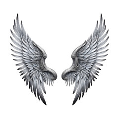 Obraz premium Fantasy Wings isolated on transparent background