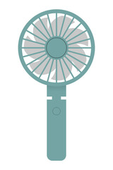 Portable fan. Handheld fan. Vector. © illust_monster