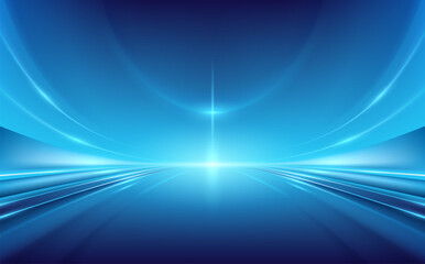 Abstract blue light lines background