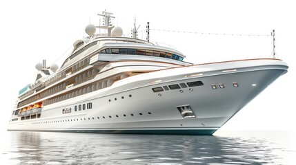 Naklejka premium Luxury Yacht on Calm Waters