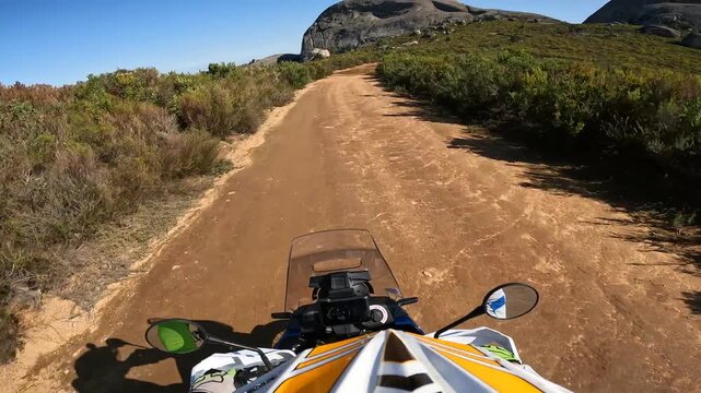 Onboard Motorcycle footage filmed at Paarl Mountain Reserve in Cape Town South Africa.