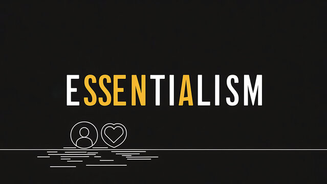 Illustration of the word essentialism