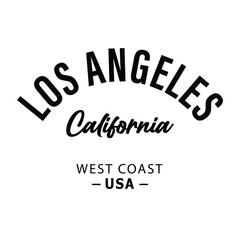 Obraz premium los angeles california Vector illustration style vintage surfing theme badge design. For t-shirt prints, posters, stickers and other uses.