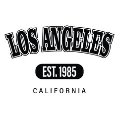 los angeles california Vector illustration style vintage surfing theme badge design. For t-shirt prints, posters, stickers and other uses.