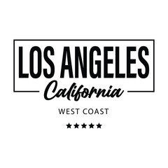 Obraz premium los angeles california Vector illustration style vintage surfing theme badge design. For t-shirt prints, posters, stickers and other uses.