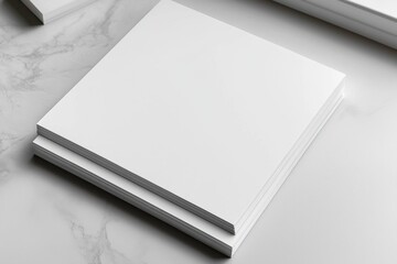 Fototapeta premium Blank A4 Paper Mockup on Isolated Background created with Generative AI