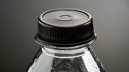 A bottle cap is shown with a clear bottle inside