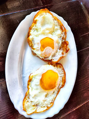 fried egg on toast