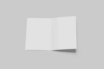 A4 Bifold Brochure Blank Mockup