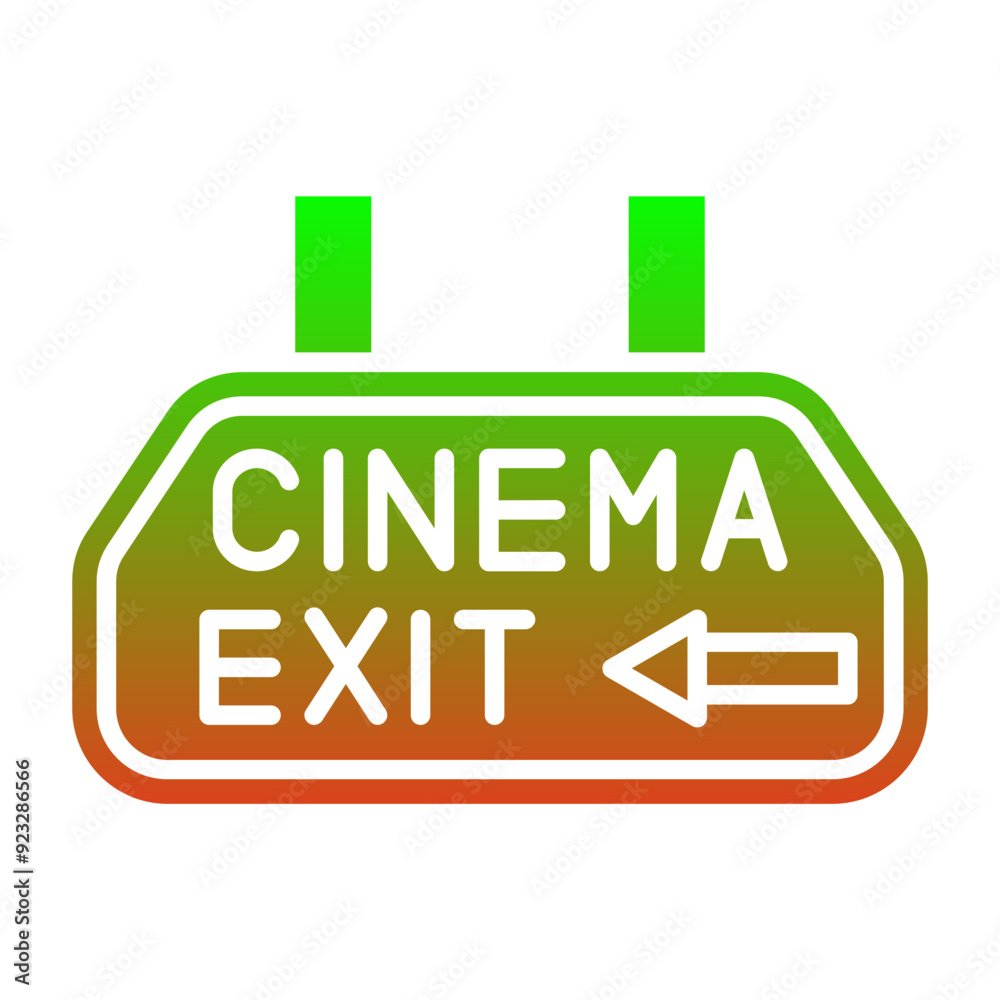 Poster Cinema exit Icon