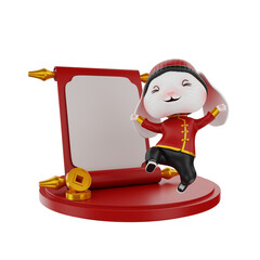 3d render chinese new year illustration