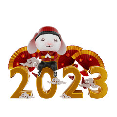 3d render chinese new year illustration