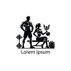 a gym  logo design for brand