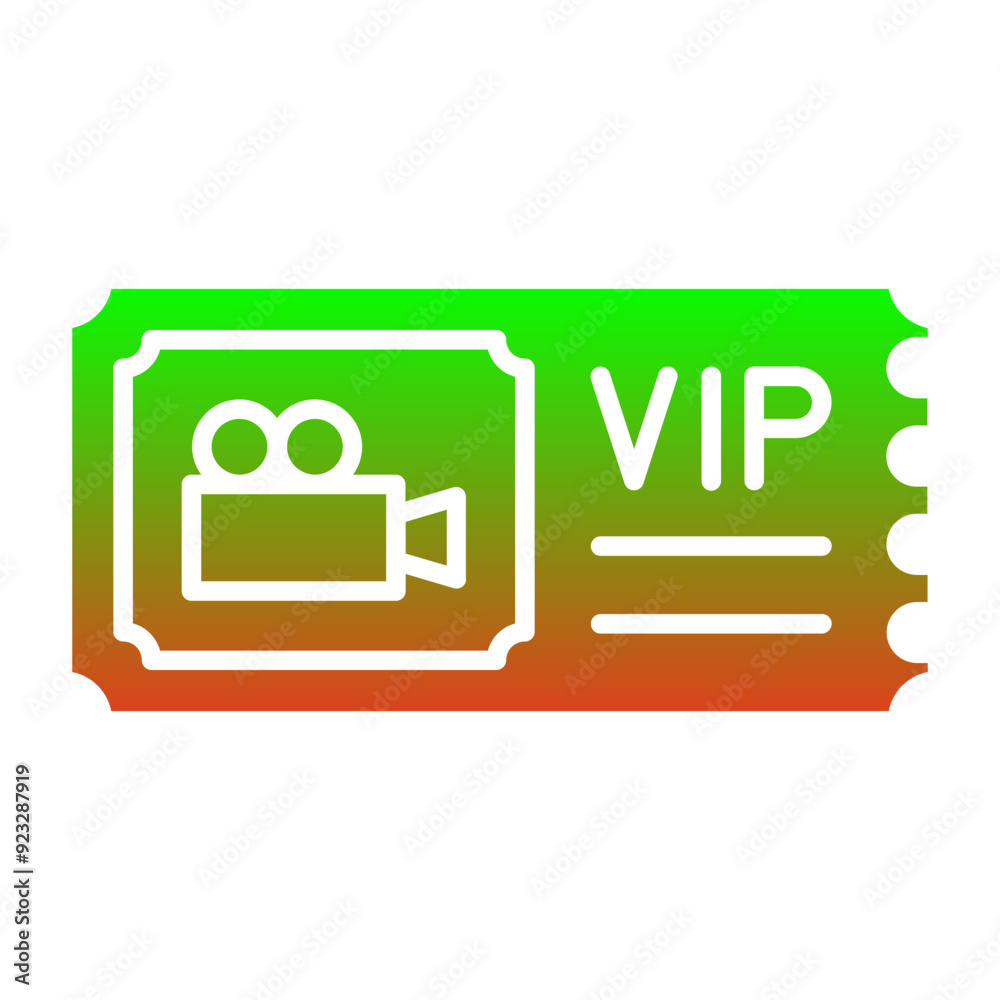 Sticker vip pass icon