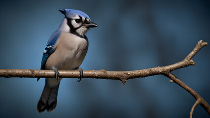 Blue Jay on tree branch
