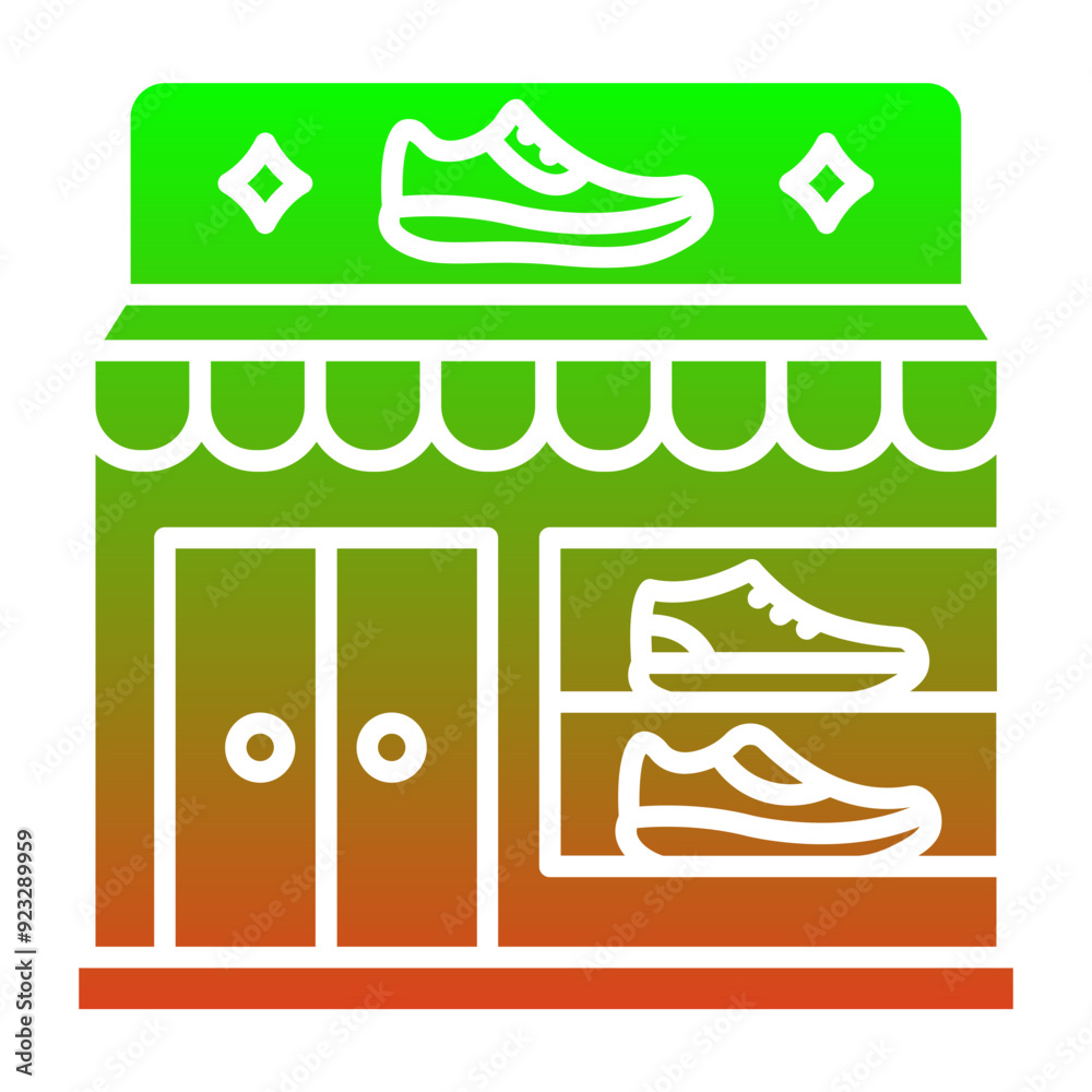 Canvas Prints shoe shop icon