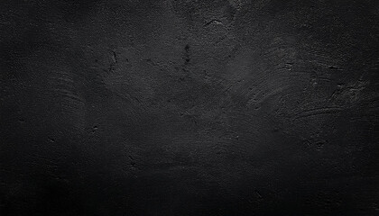 Abstract Black Stone Wall Poster Banner Background With Copy Space
