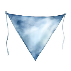 Obraz premium Soft Watercolor Pennant with Elegant Gradient Design for and Branding