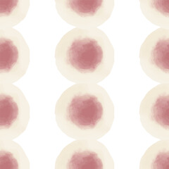 Watercolor abstract circles. Seamless pattern. Simple surface design.