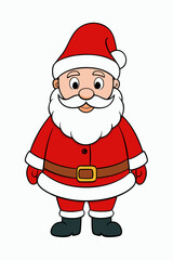 santa claus with a gift